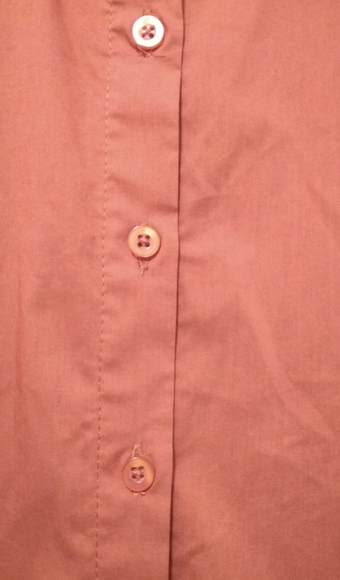 Bold & Gold Detailed, Burnt Orange Button Down Top - Picture 8 of 15
